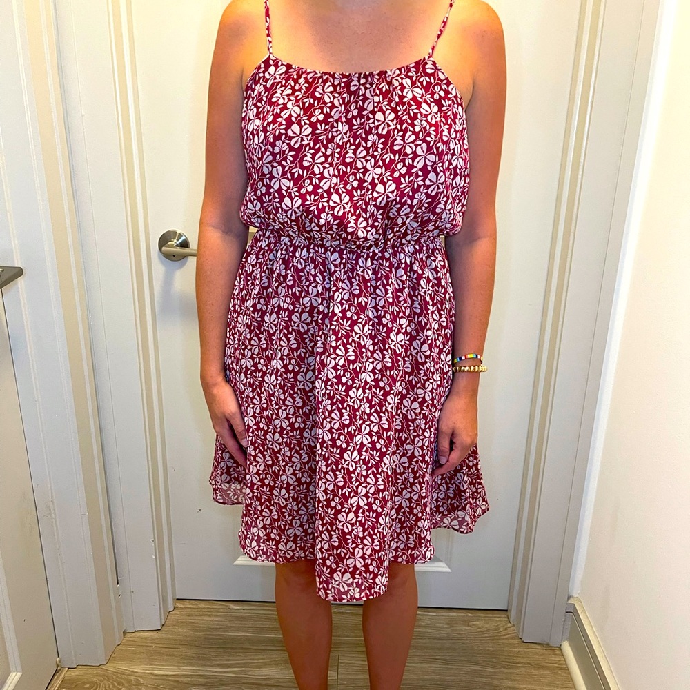 Loft mini dress in floral